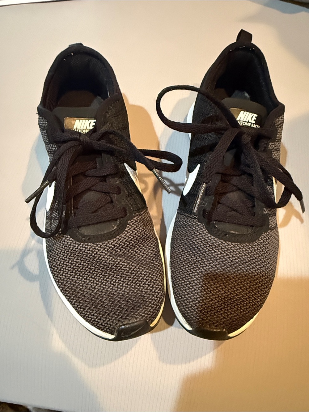 Nike Black & White Knit Dualtone Racer.